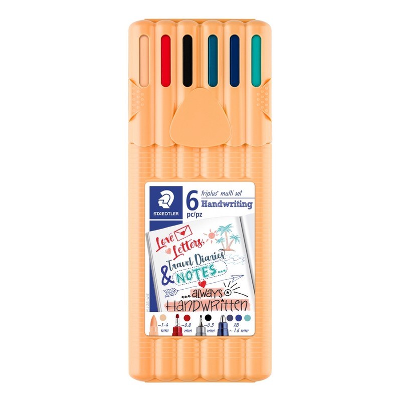 SET 6 FINELINER HANDWRITING TRIPLUS STAEDTLER