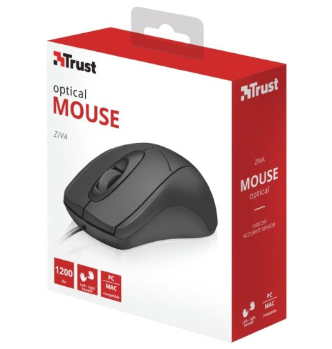 MOUSE TRUST OPTICAL ZIVA 1200 DPI