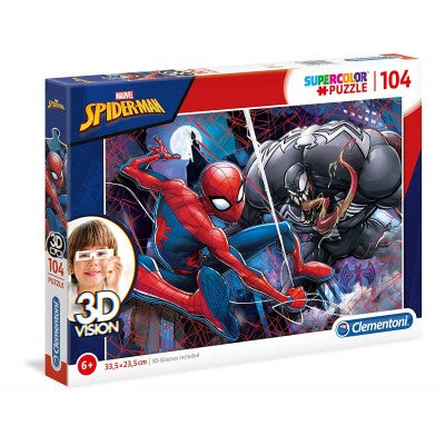 PUZZLE 3D VISION 104CP SPIDERMAN CLEMENTONI