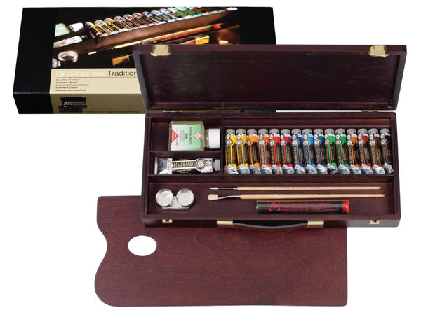 SET REMBRANDT OIL COLOUR BOX TRADITIONAL