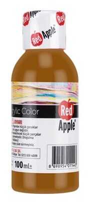 ACRYLIC COLOR RED APPLE 100ML BROWN