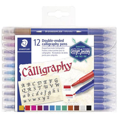 SET 24 DOUBLE ENDED CALLIGRAPHY PENS STAEDTLER