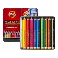 SET METALIK 24 POLYCOLOR PENCILS