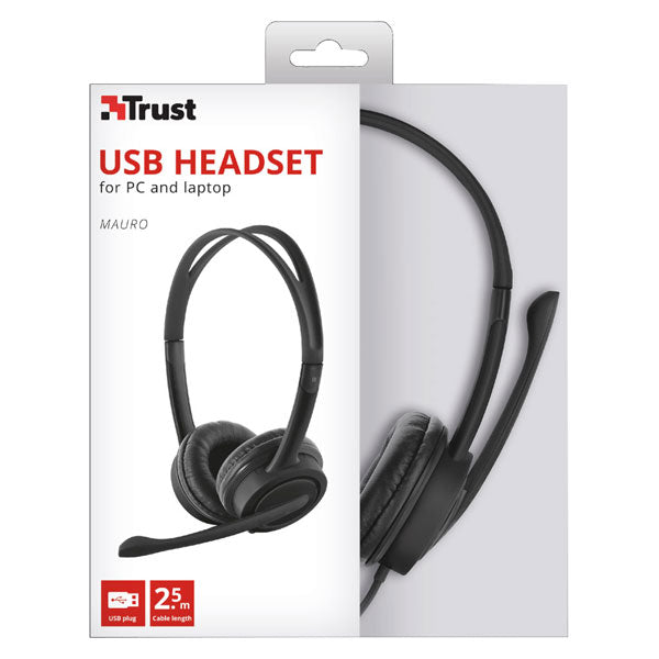 KUFJE TRUST USB HEADSET 2.5M