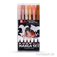 SET 6 COLORING BRUSH PEN MANGA SET SAKURA