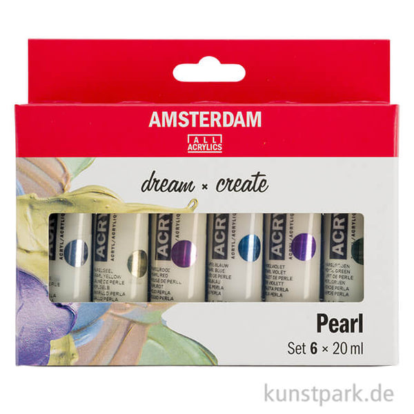 SET AMSTERDAM 6X20ML ACRYLIC PEARL