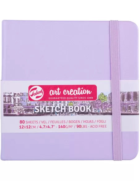 BLLOK SKETCH BOOK ART CREATION 12X12 CM PASTEL VIOLET