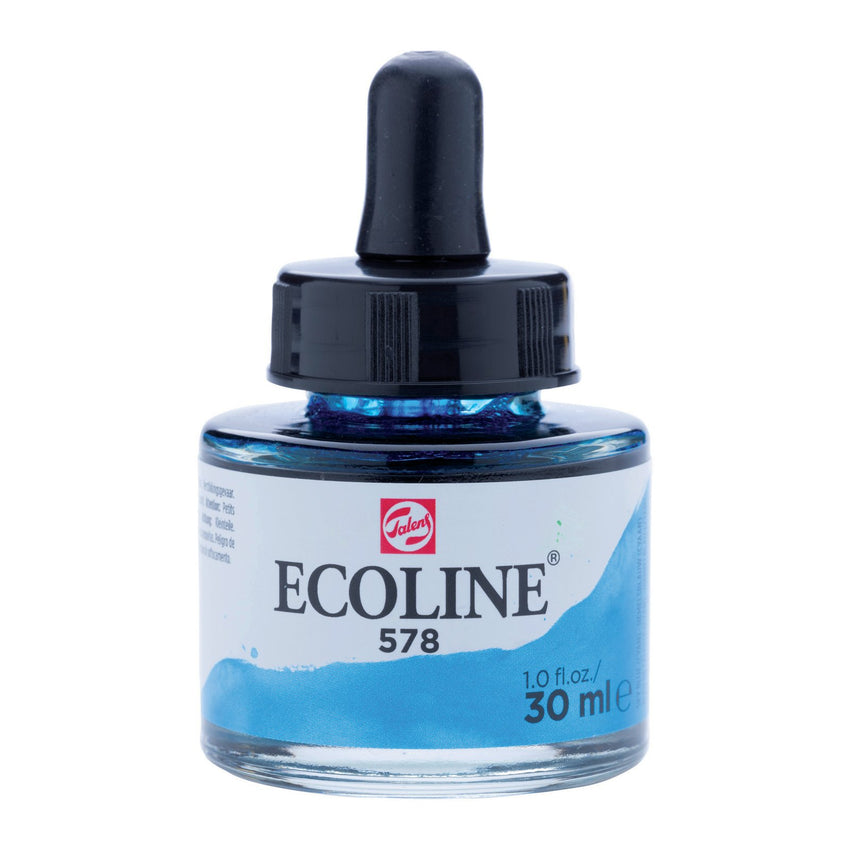 LIQUID WATER COLOUR ECOLINE TALENS SKY BLUE 578