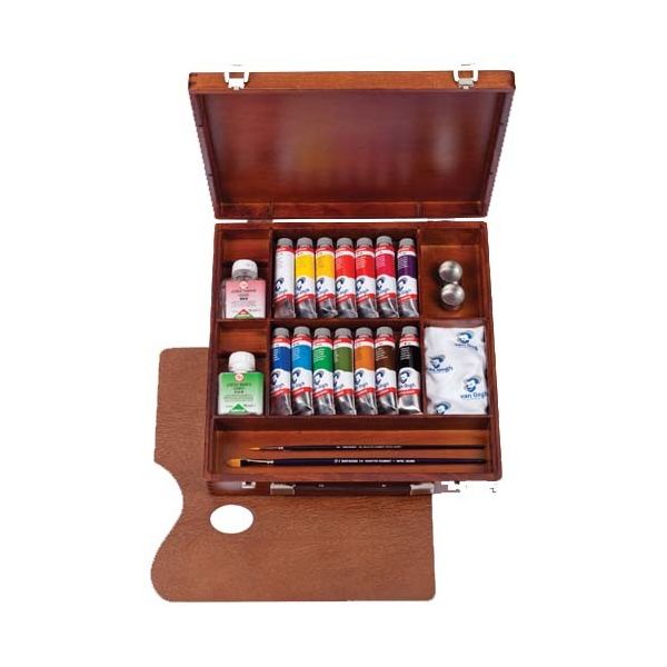 SET ACRYLIC COLOUR KUTI DRURI 14X40 ML+ACCESSORIE VAN GOGH