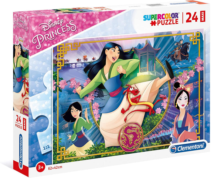 LODER PUZZLE MAXI 24 CP CLEMENTONI PRINCESS MULAN