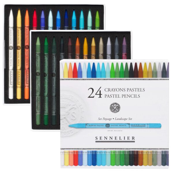 Set of 24 Landscape pastel pencils