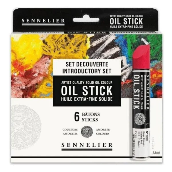 SET 6 OIL STICK 38ML SENNELIER INTRODUCTORY