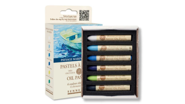 SET 6 OIL PASTELS SENNELIER SEASCAPE