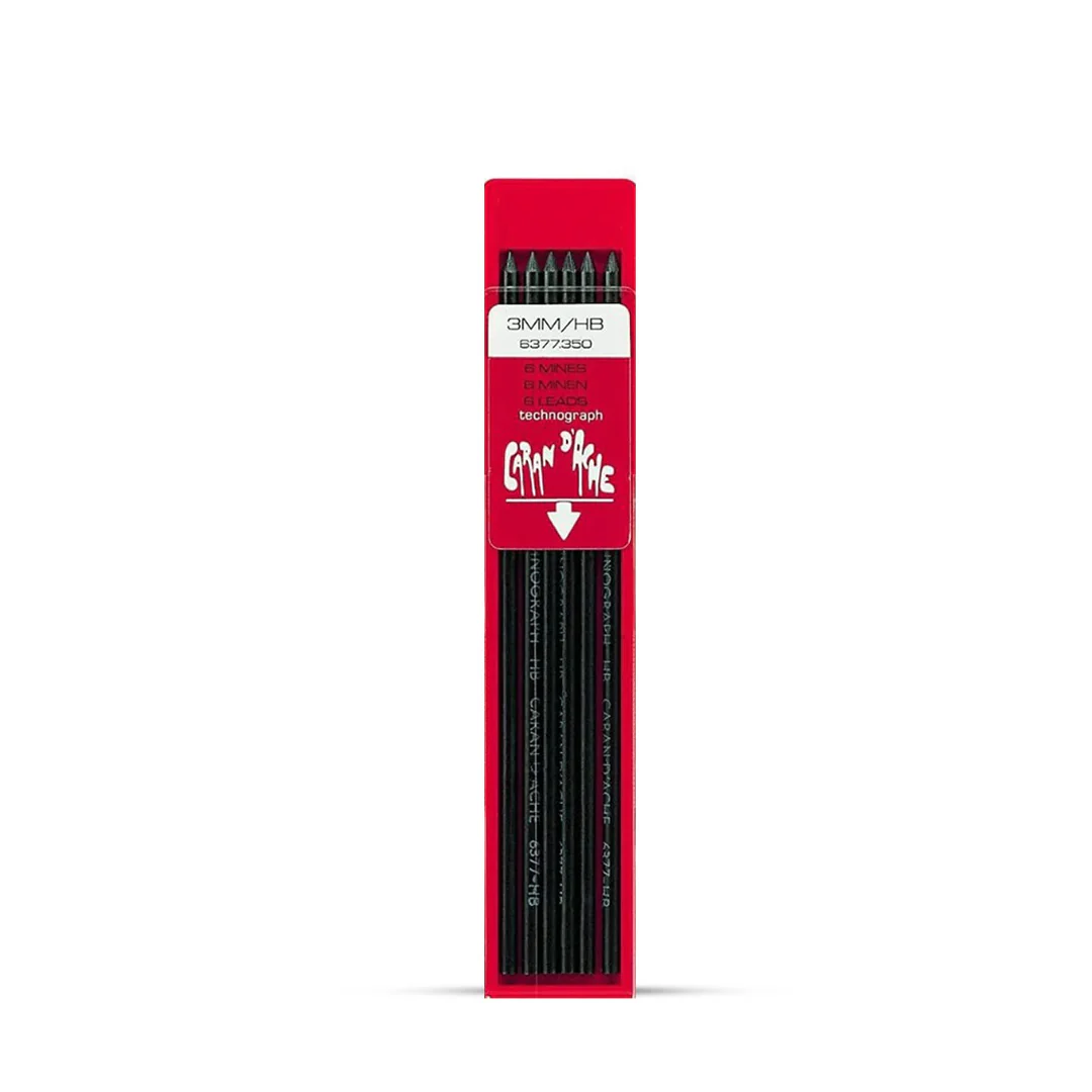 Caran_d_ache_Technograph_Graphite_3_mm_HB_Leads_Pack_of_6