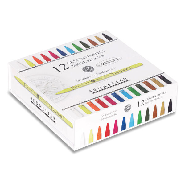 Set of 12 pastel pencils + 12 empty slots